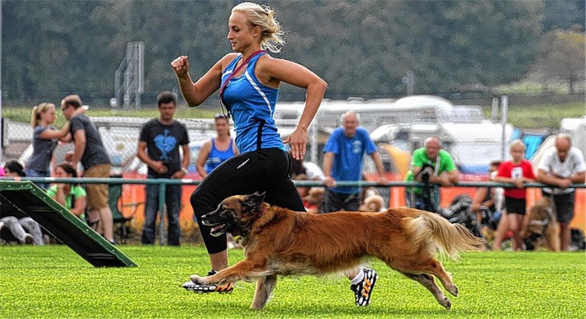 Nur fliegen ist schöner: Nadja Mahler ist zusammen mit Aila im Combinations-Speed-Cup nicht zu bremsen. Am Ende des Wettbewerbs hat das schnelle Duo den DM-Titel in der Tasche. 
