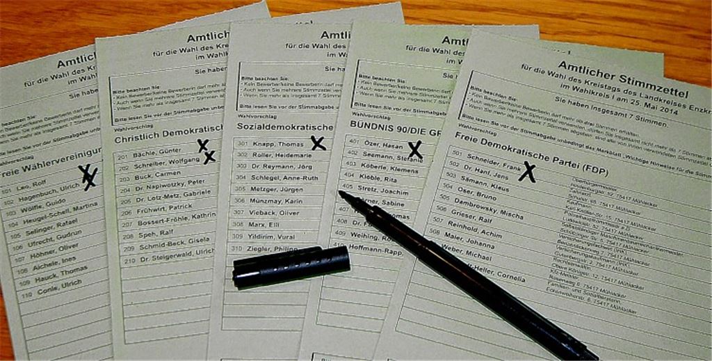 Nur im Wahlkreis Mühlacker ziehen die Spitzenkandidaten der fünf Listen analog ihrer Platzierung auf den Stimmzetteln in den Kreistag ein. In den restlichen Bezirken entschieden die Wähler ein Stück weit anders als die jeweiligen Versammlungen zur Nominierung der Kandidaten.