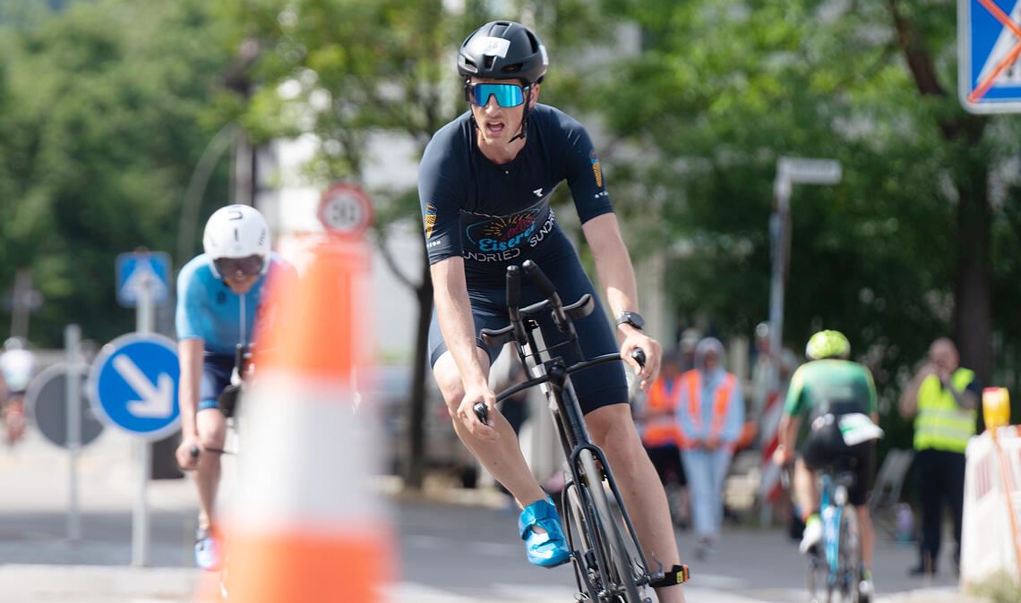 „Es gab ein erstes positives Gespräch“ Ob es auch im Jahr 2026 einen Triathlon in Mühlacker gibt, ist offen. Viel hängt dabei auch von einer neuen Radstrecke ab. Foto: Archiv
