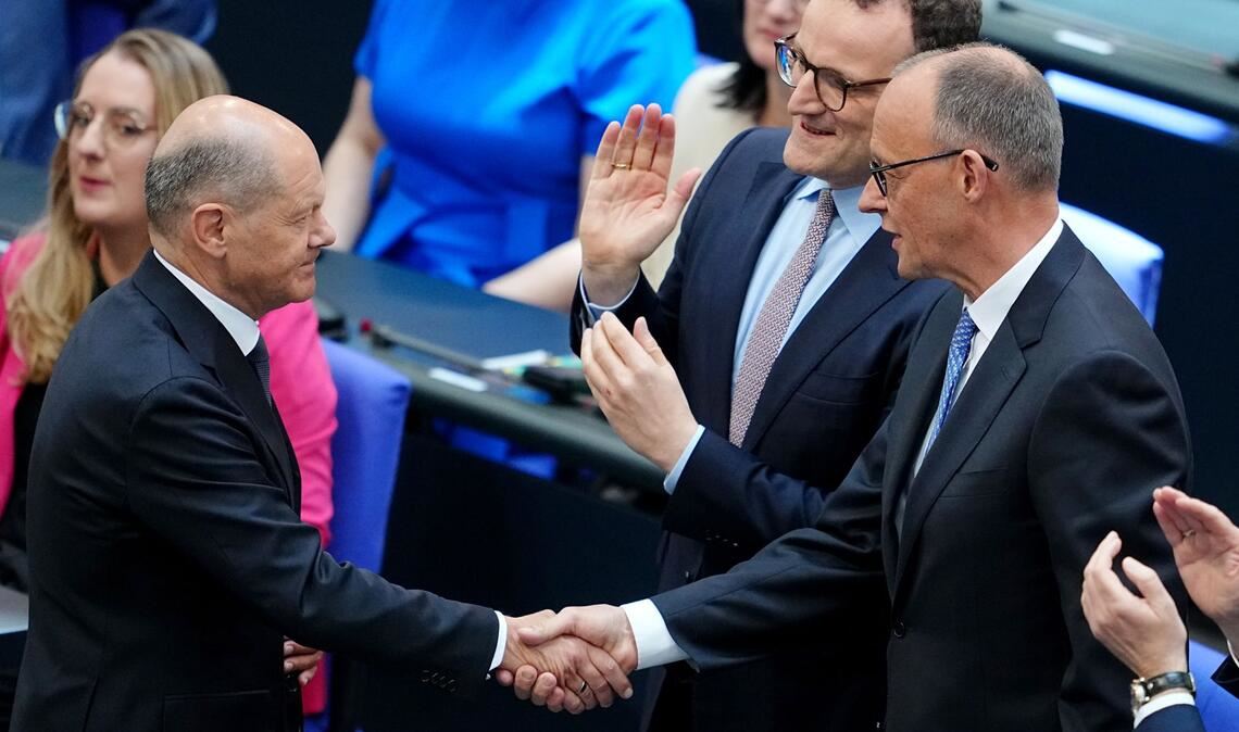 Olaf Scholz (links) und Friedrich Merz: Politik gleichen Stils?