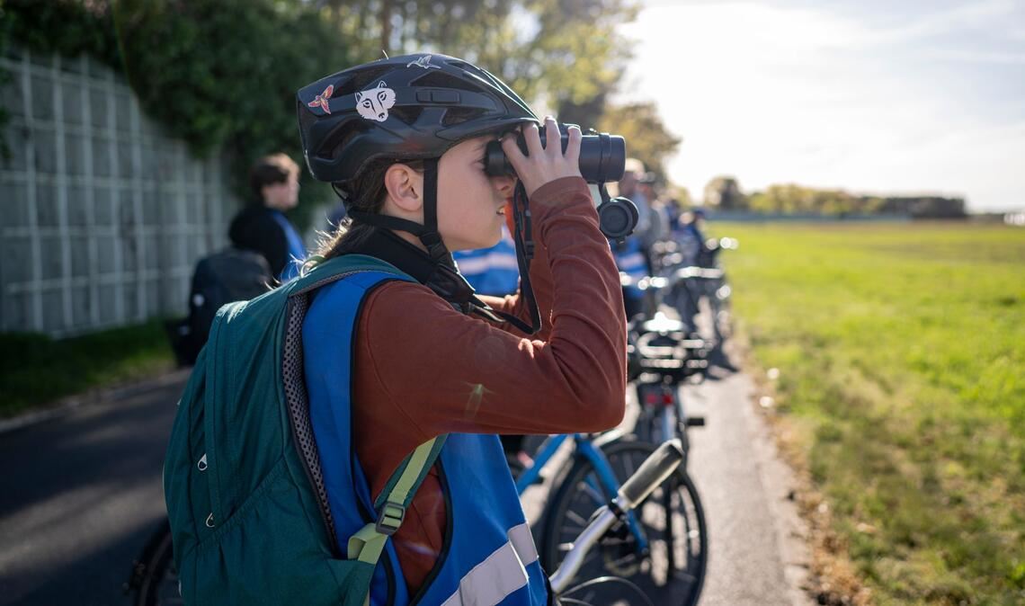Ole steht fürs Birding manchmal sehr früh auf.