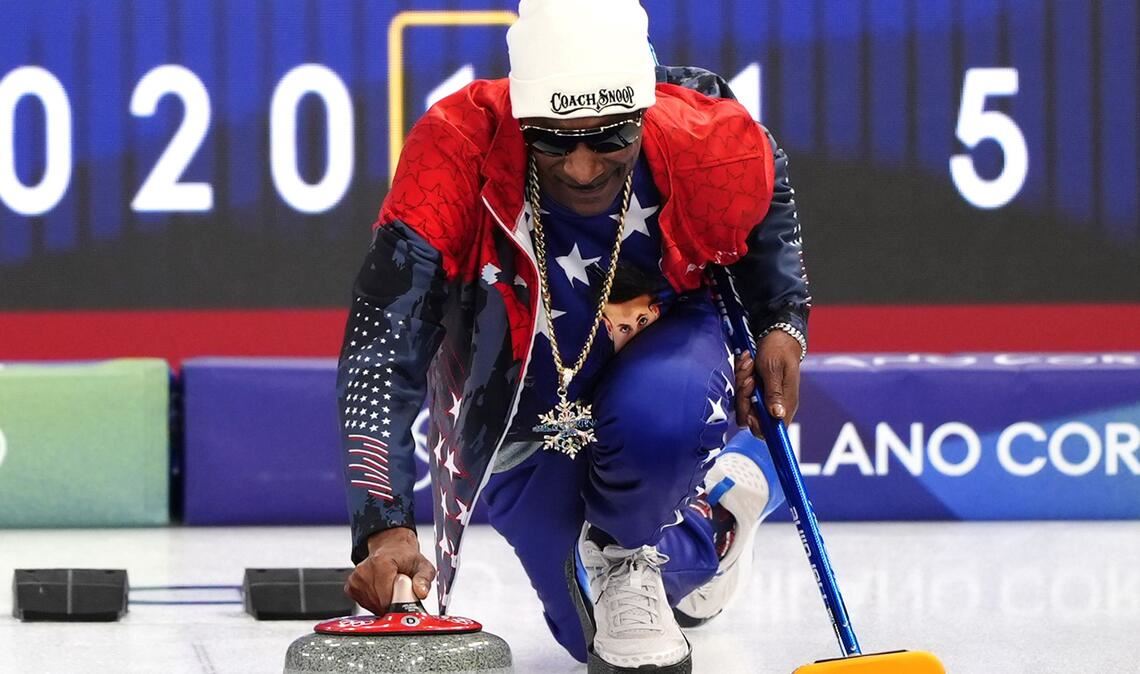Olympia-Curling in Mailand: Snoop Dogg trainiert gemeinsam mit US-Team