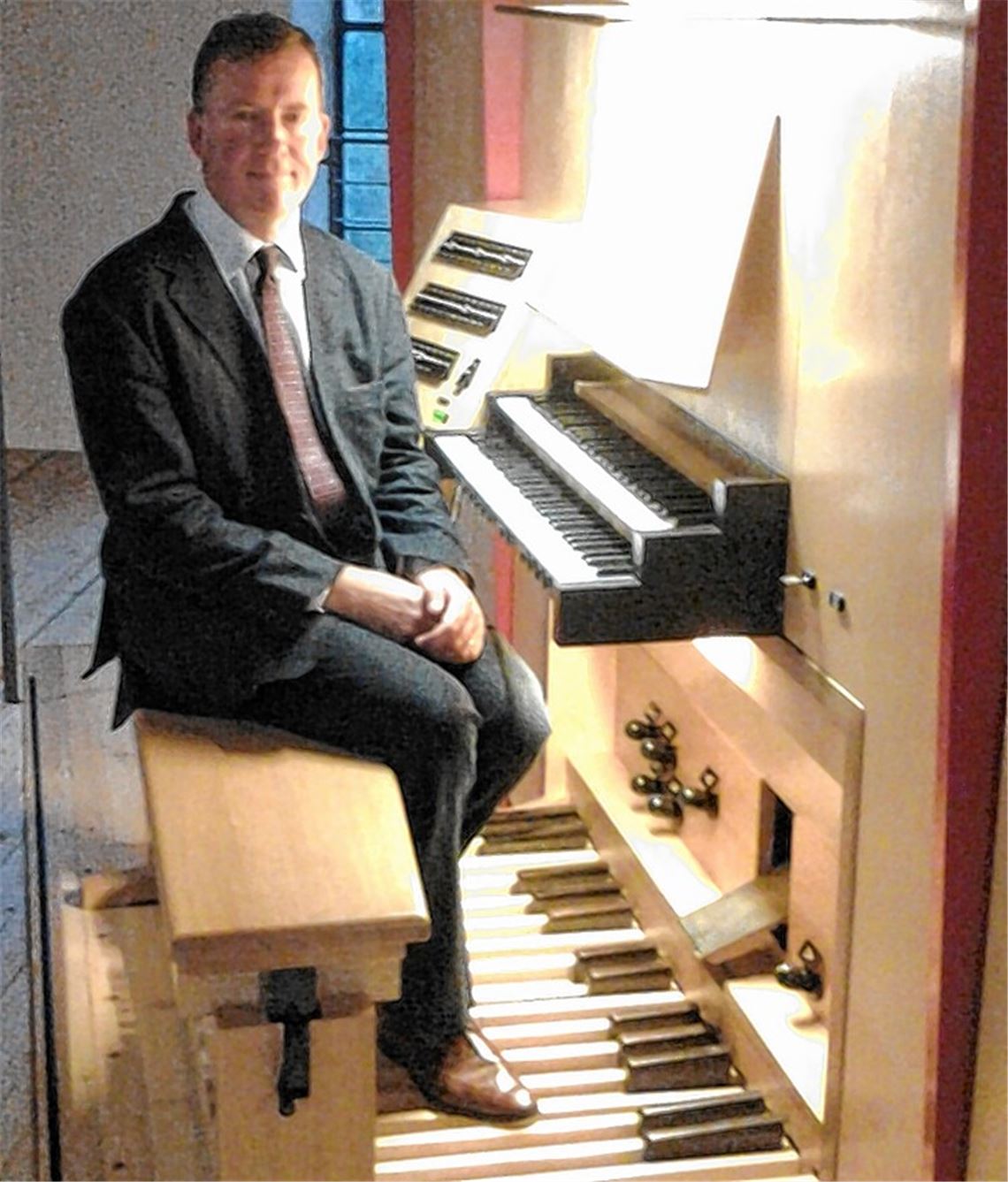 Organist Gerard Brooks.