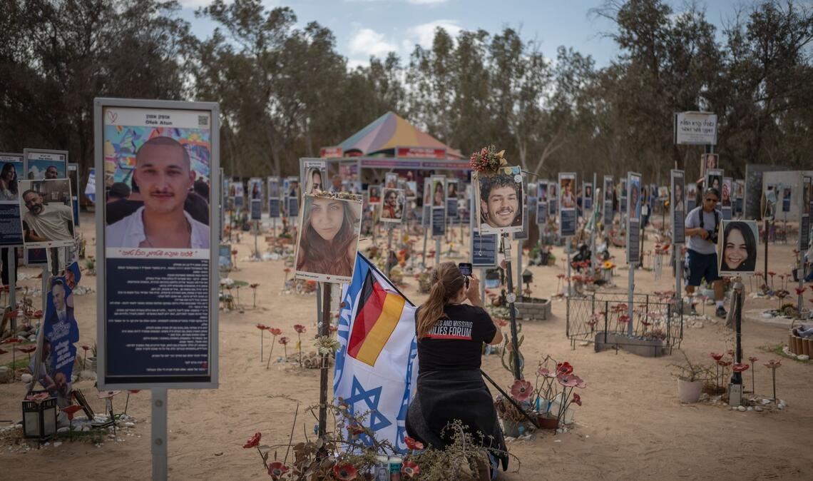 Ort der Trauer und des Gedenkens - das Nova-Festivalgelände in Re'im, zwei Jahre nach dem Anschlag der Hamas am 7. Oktober.