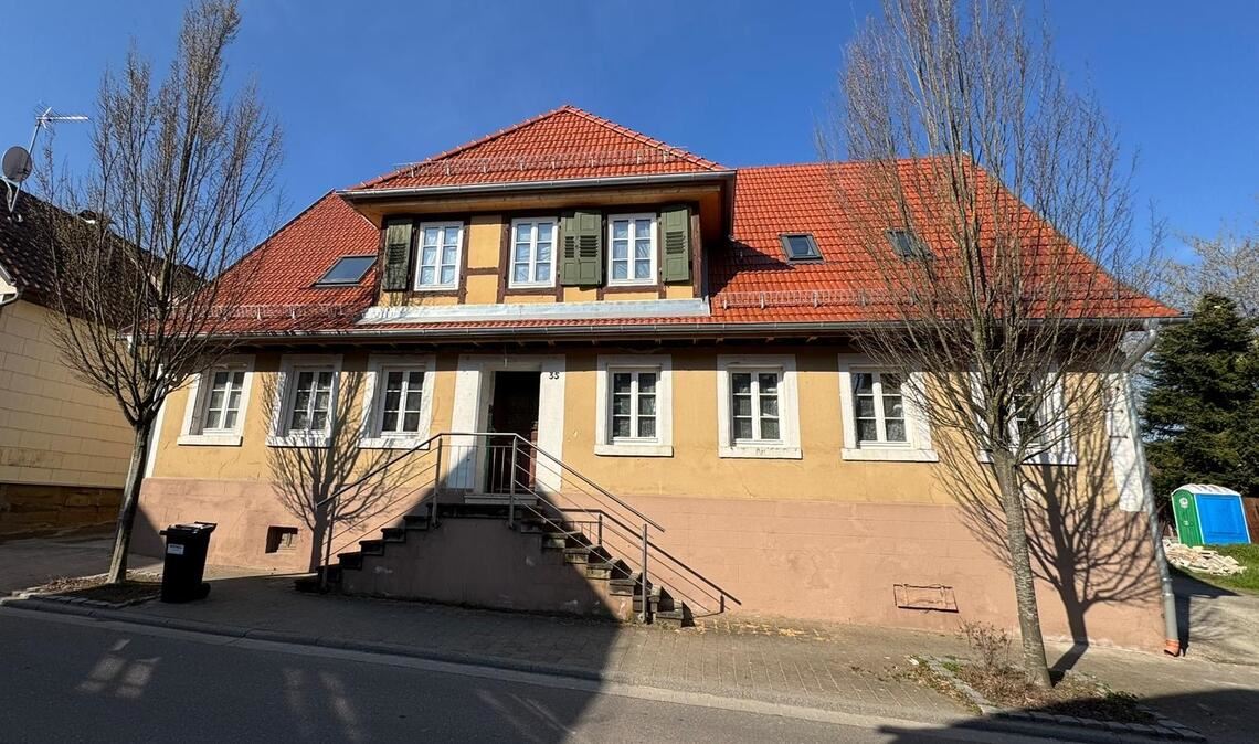 Ortsbildprägendes Gebäude: die frühere „Traube“ in Großvillars. Foto: Stadt Oberderdingen