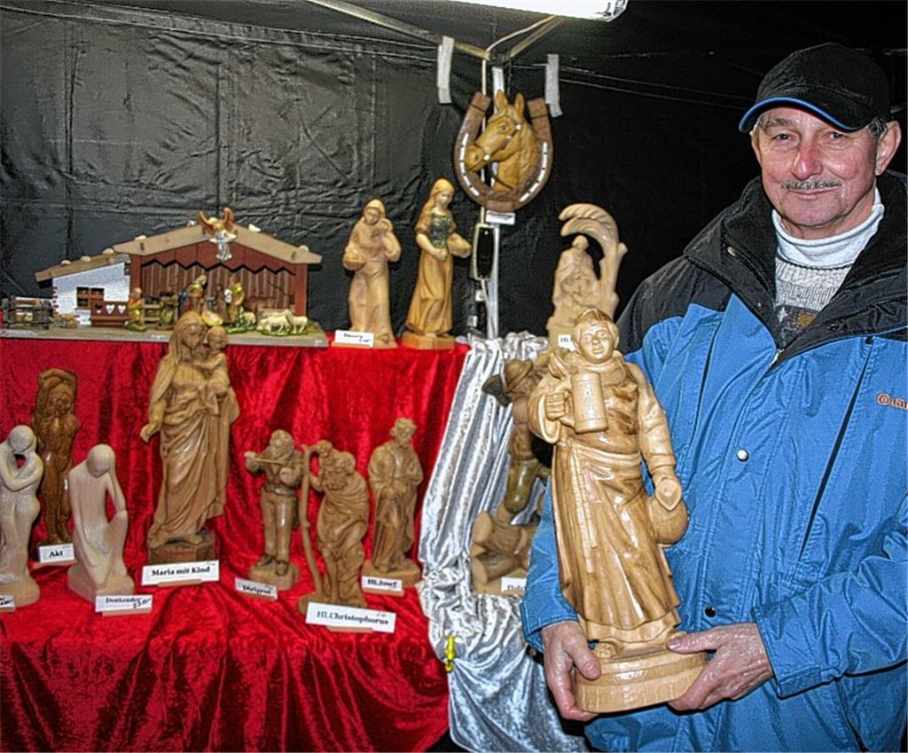 Oswald Gondosch ist einer der Aussteller beim Glühweinfest in Ölbronn.