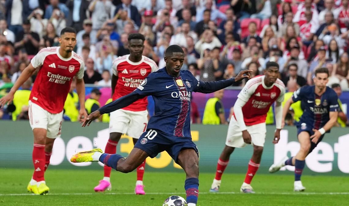 Ousmane Dembele sorgt für den Ausgleich.