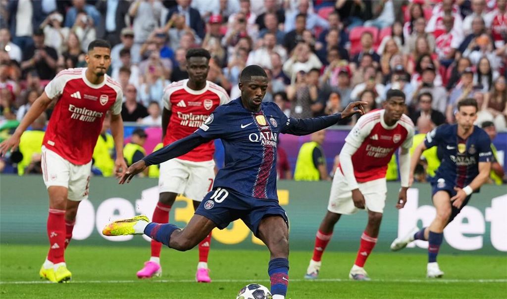Ousmane Dembele sorgt für den Ausgleich.