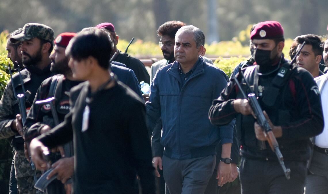 Pakistans Innenminister Mohsin Naqvi ist zu Gesprächen in Teheran eingetroffen. (Archivbild)