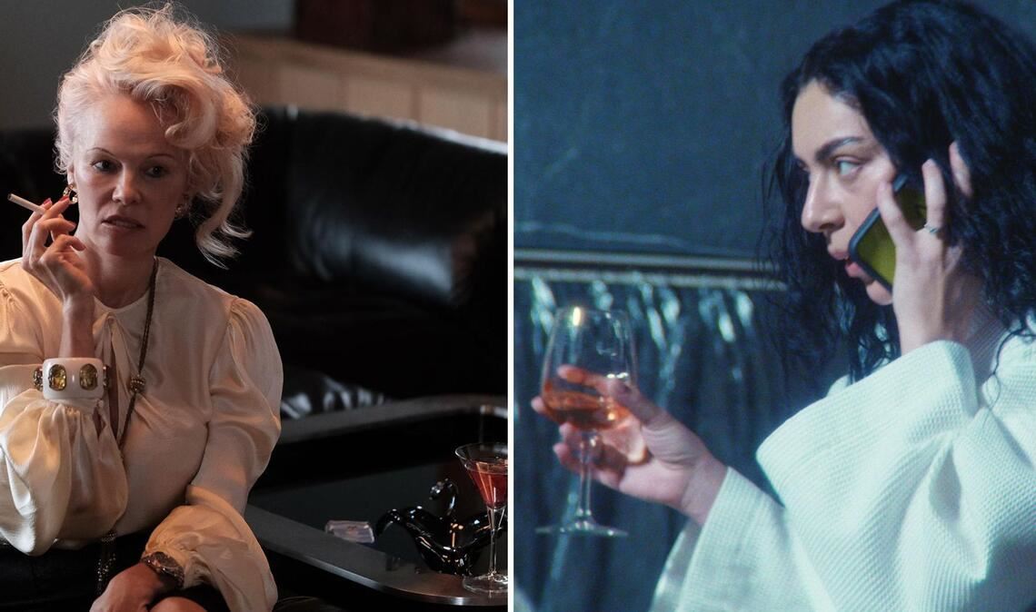 Pamela Anderson (links) spielt in „Rosebush Pruning“ eine abwesende Mutter, Charli xcx in „The Moment“ sich selbst. Beide Stars waren auch persönlich auf der Berlinale, um ihre neuen Filme vorzustellen.