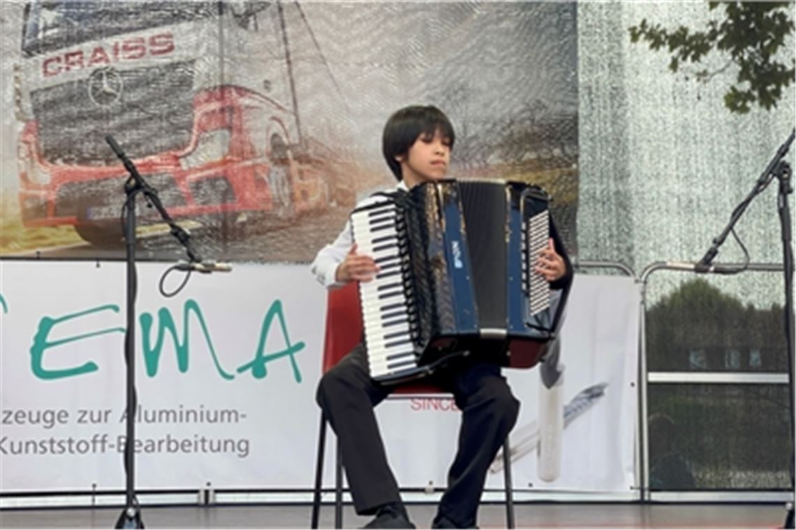 Patrick Meier beim Auftritt im Rahmen des Mühlacker Frühling.
