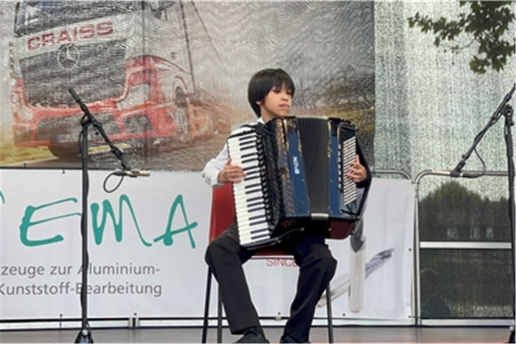 Patrick Meier beim Auftritt im Rahmen des Mühlacker Frühling.