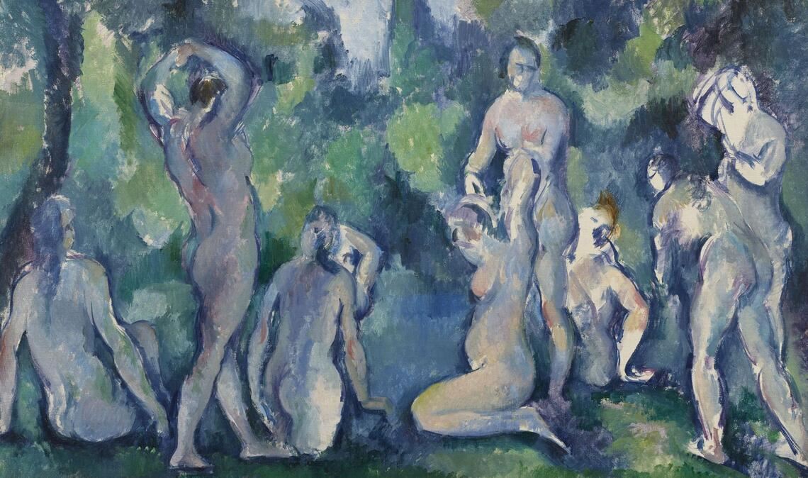 Paul Cezanne: „Gruppe von Badenden“, um 1895