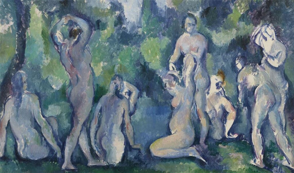 Paul Cezanne: „Gruppe von Badenden“, um 1895