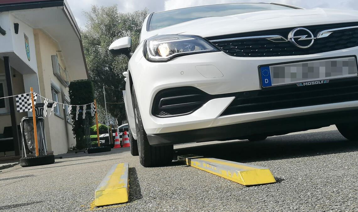 Perfekte Kontrolle: Fehlerfrei in der freiliegenden Spurgasse. Foto: privat