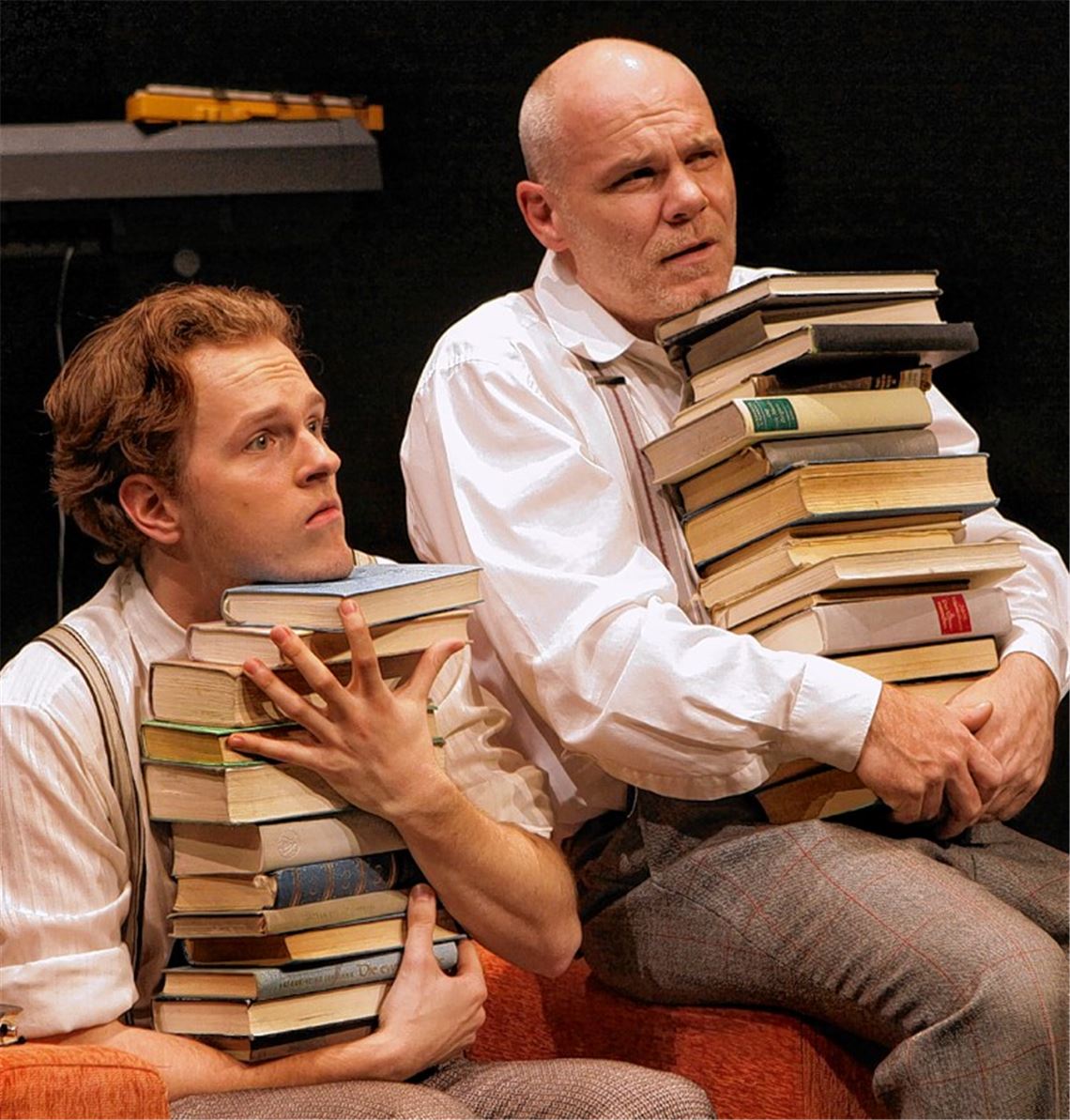 Peter Christoph Scholz (li.; Erzähler zwei) und Markus Löchner (Erzähler eins).