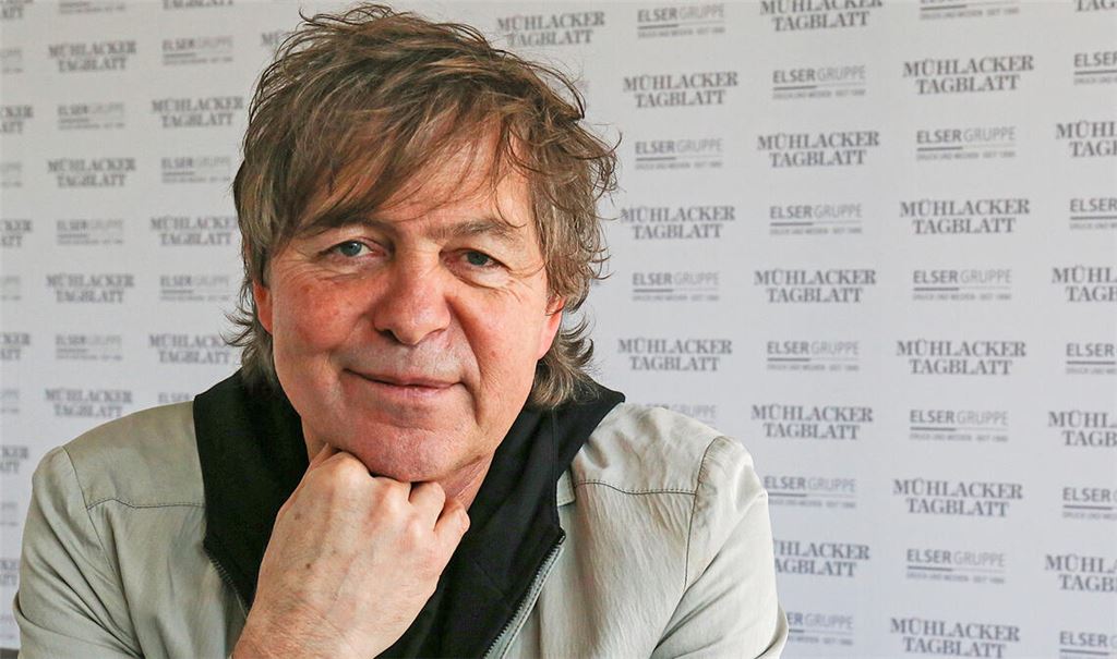 Peter Freudenthaler zu Besuch beim Mühlacker Tagblatt. Foto: Deeg