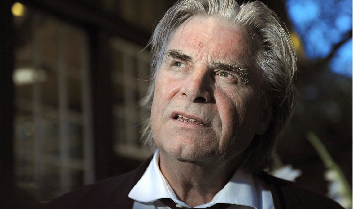 Peter Simonischek 2009 in Salzburg bei der Premierenfeier nach der Vorstellung „Jedermann“.