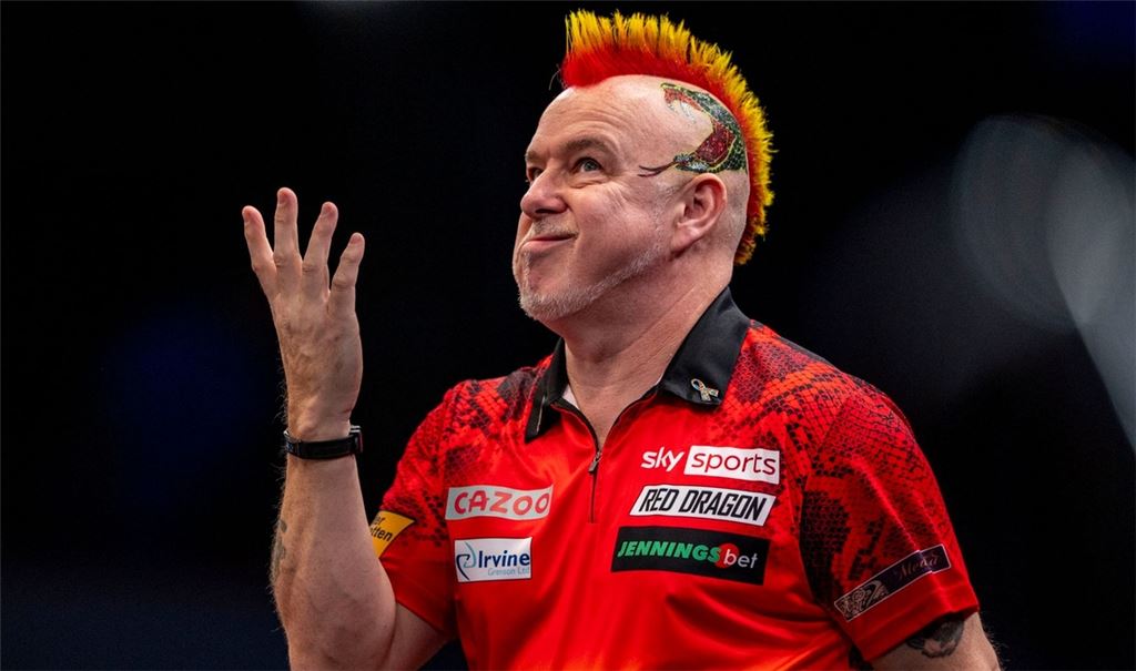 Peter Wright ist in das Viertelfinale der Darts-EM eingezogen.