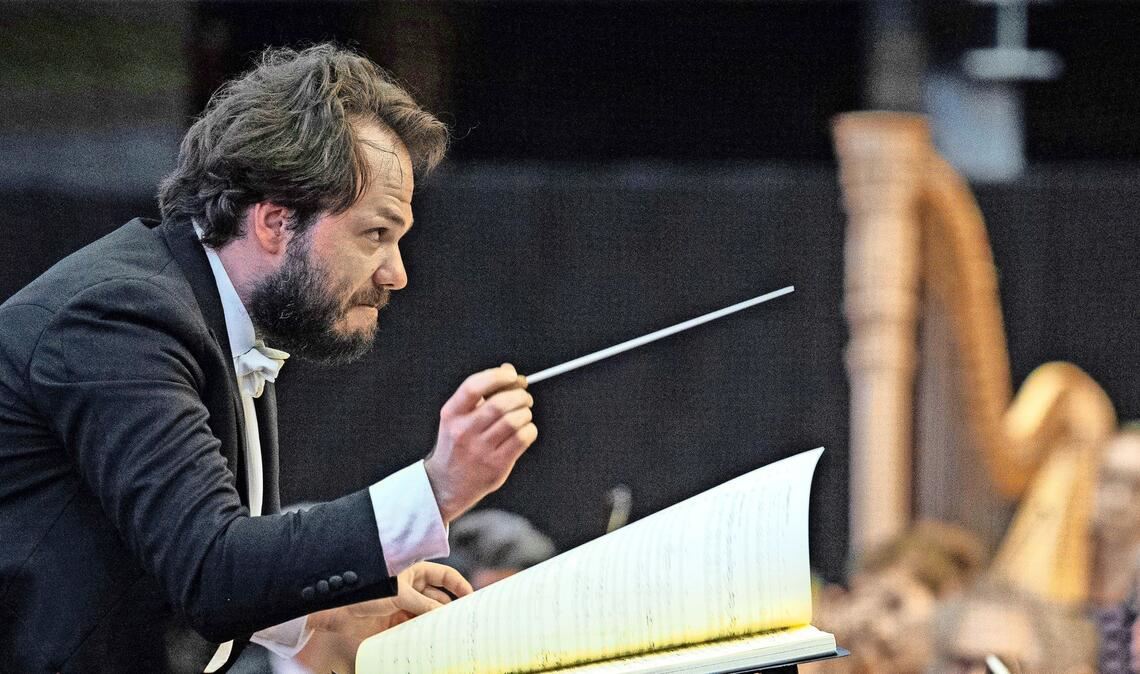 Petr Popelka, Chefdirigent der Wiener Symphoniker, hier bei einem früheren Konzert