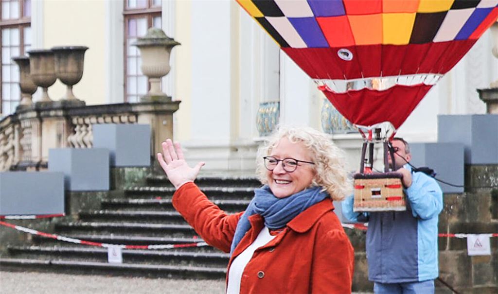 Petra Herrling ist im Blühenden Barock angekommen: Die Chefin plant zur Jubiläumssaison ein Fest mit Weltrekordversuch. Foto: privat