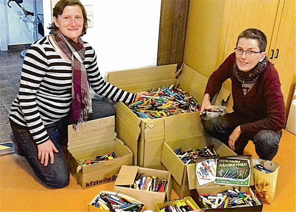 Stifte helfen Mädchen im Libanon