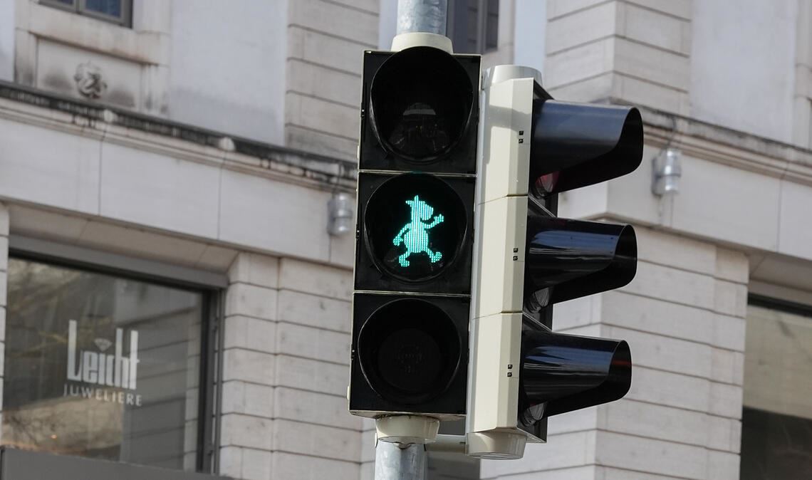 „Pferdle“-Ampel im badischen Ausland. Foto: privat