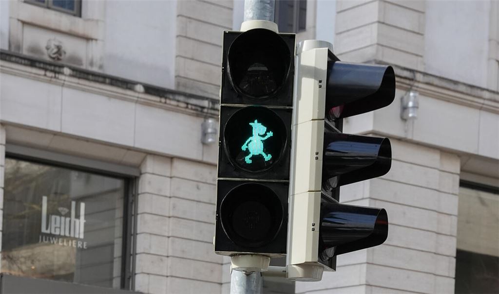 „Pferdle“-Ampel im badischen Ausland. Foto: privat