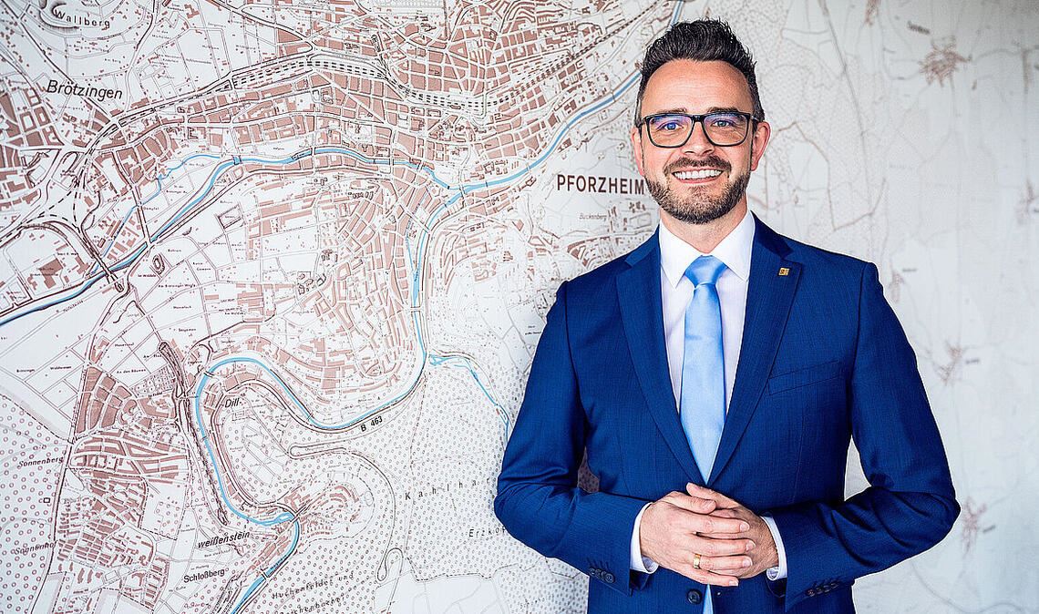 Pforzheims Oberbürgermeister Peter Boch trifft im Gemeinderat künftig auf Vertreter von 17 Listen. Foto: Stadt Pforzheim/Dominik Mokrski