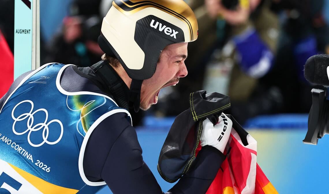 Philipp Raimund hat die Goldmedaille bei den Olympischen Winterspielen im Skispringen gewonnen.