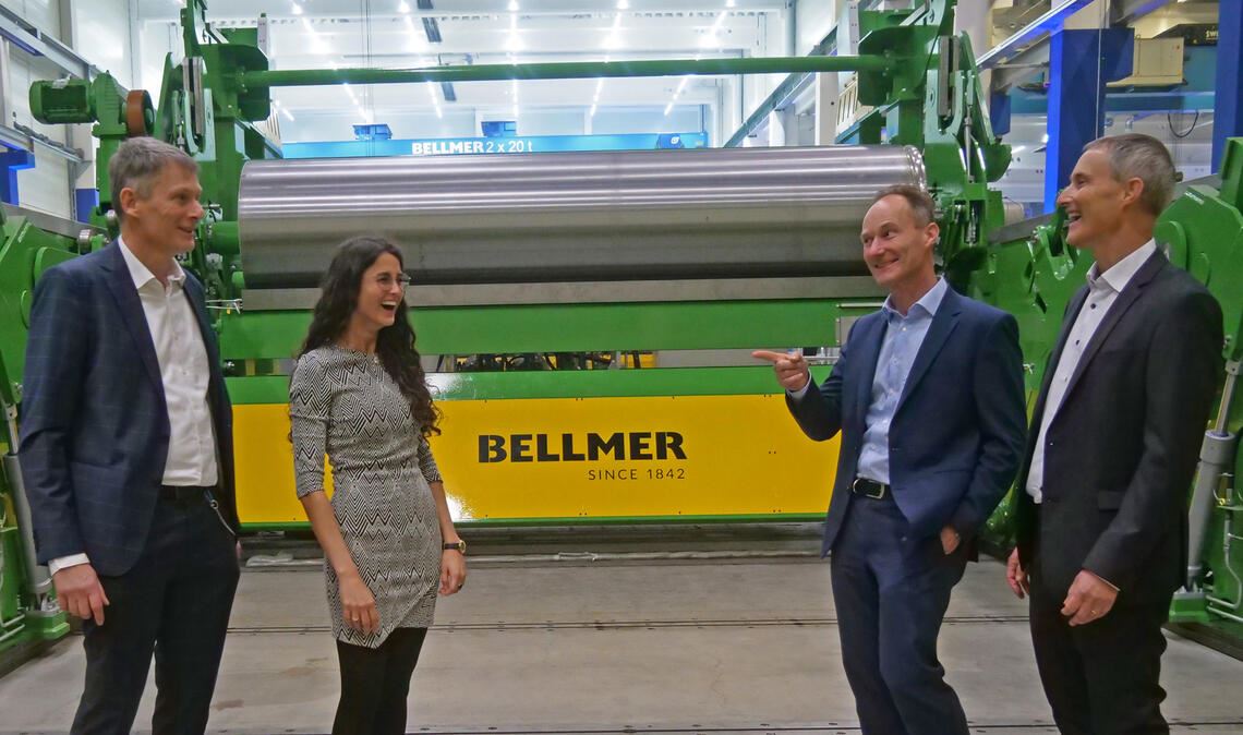 Philipp (v.li.), Donata, Erich und Martin Kollmar führen das Familienunternehmen bereits in der sechsten und siebten Generation. Foto: Friedrich