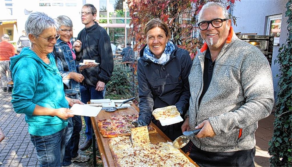 Pizza beim Herbstfest