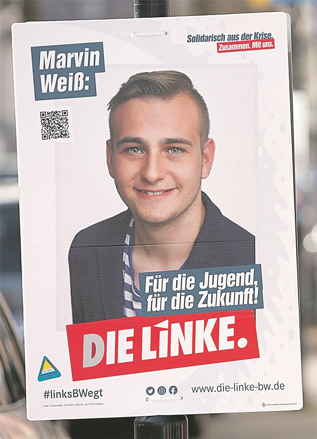 Plakat in Mühlacker.