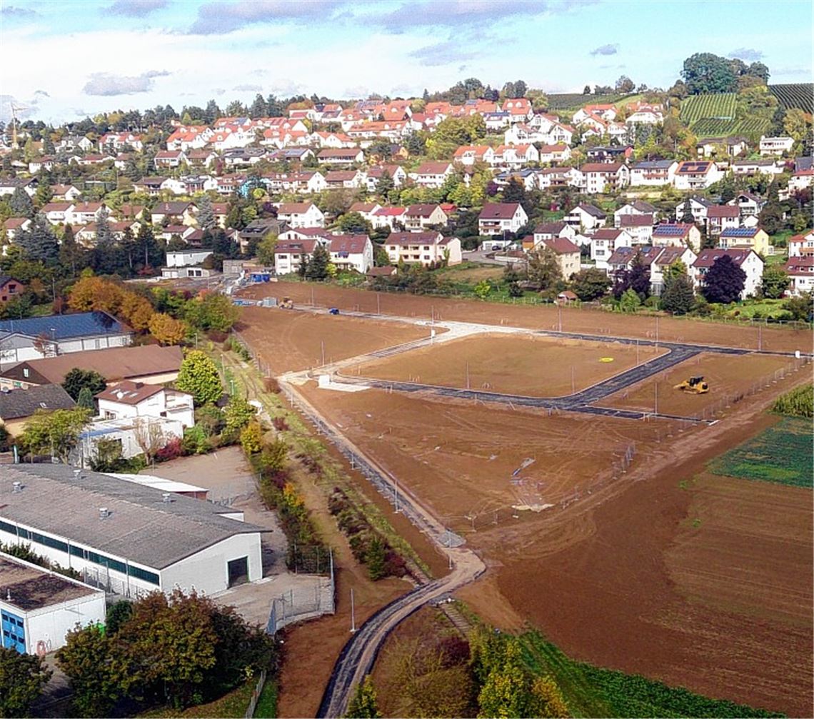 Platz für 40 Häuser: das Neubaugebiet „Leinfelder Weg“ in Vaihingen.