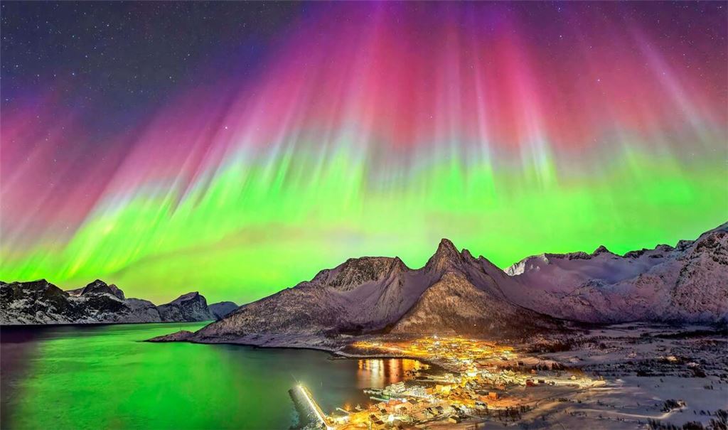 Polarlicht über Norwegen.