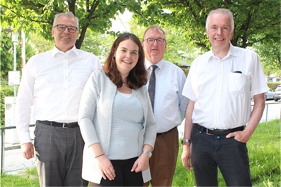 Positive Bilanz aus 2021 gezogen (v.li.): die Vorstände Jörg Stahl und Alessandra Braun, der Aufsichtsrats-Vize Gerhard Gutekunst und Aufsichtsratsmitglied Peter Mayer. Foto: privat