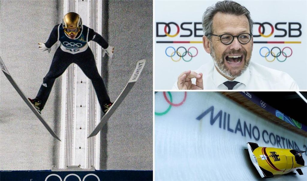 Positives Beispiel: Gold-Skispringer Philipp Raimund belegt laut DOSB-Boss Otto Fricke, dass Deutschlands Wintersport mehr zu bieten hat als Erfolge im Eiskanal.