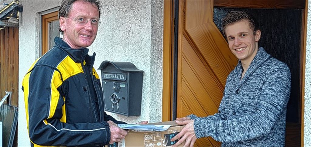 Postbote garantiert gute Laune