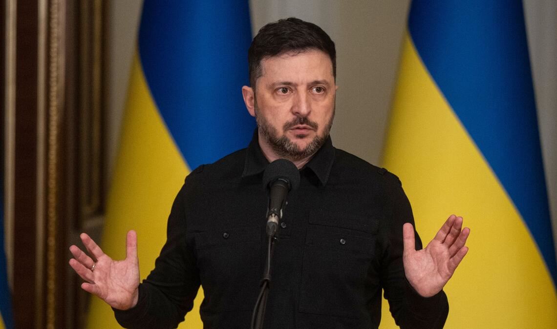 Präsident Selenskyj sagt, ein Friedensschluss dürfe die russische Aggression nicht belohnen. (Archivbild)