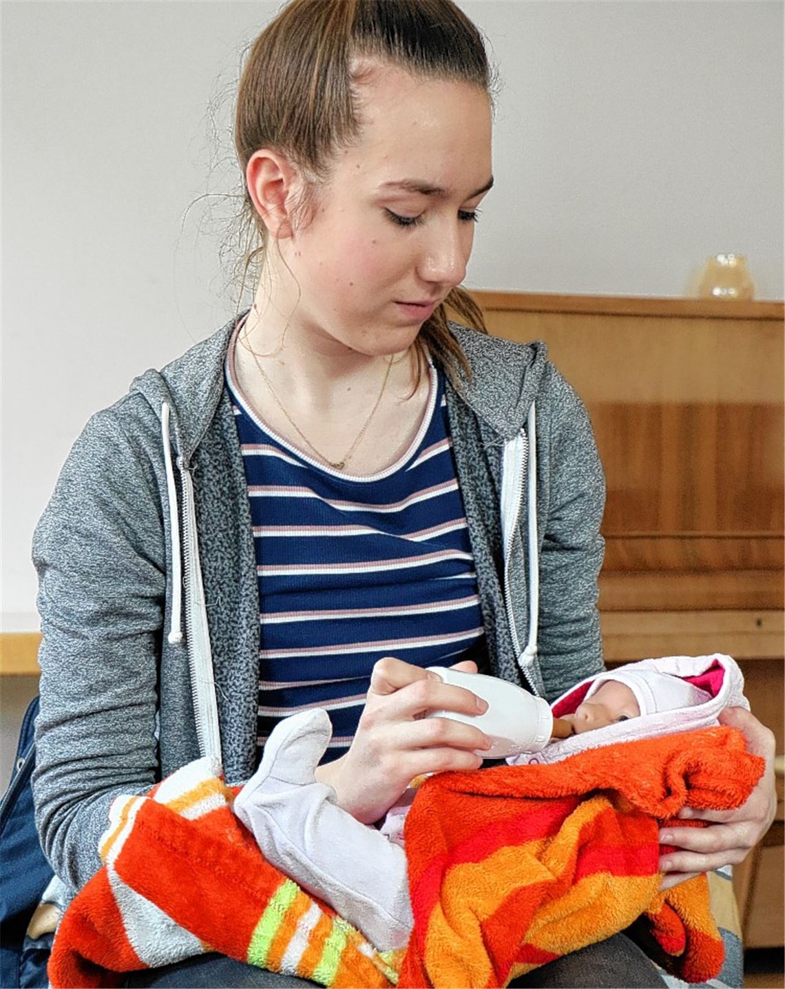 Babyprojekt: Schüler testen Elternrolle