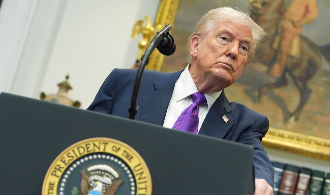 Pressekonferenz im Weißen Haus: US-Präsident Donald Trump verkündet die neuen Klimaschutzregeln