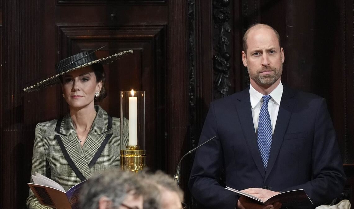 Prinz William und Prinzessin Kate von Wales während der Inthronisierungszeremonie von Dame Sarah Mullally als 106. Erzbischöfin von Canterbury.