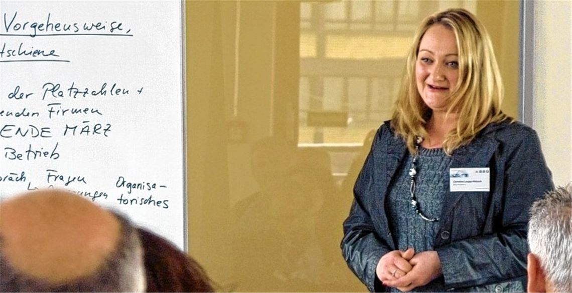 Projekt Förderjahr startet: Christine Laupp-Pötzsch stattet den Firmen bis Ende April einen Besuch ab. 