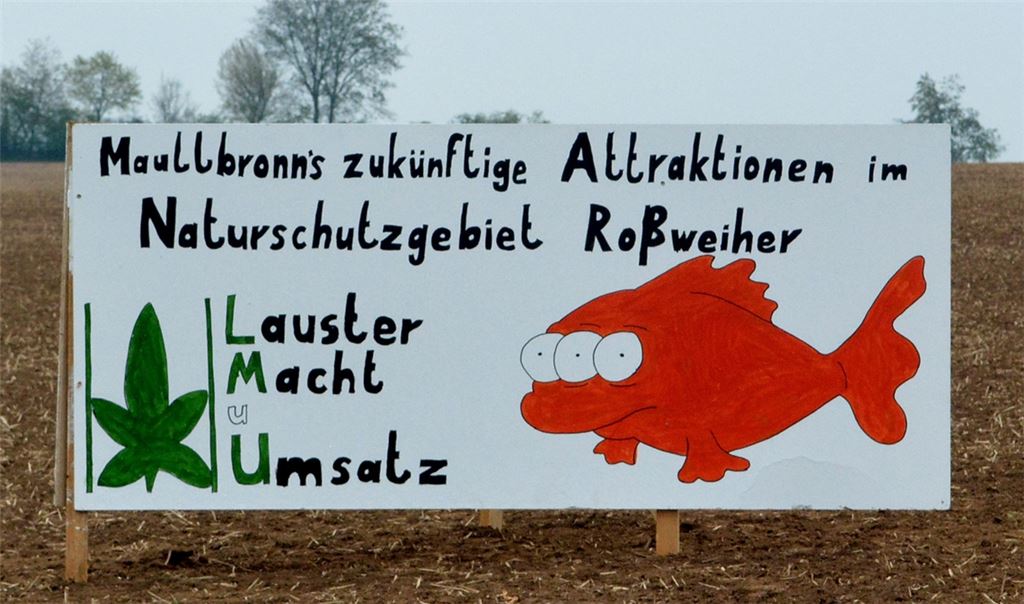 Protest gegen die geplante Deponie. Foto: eld