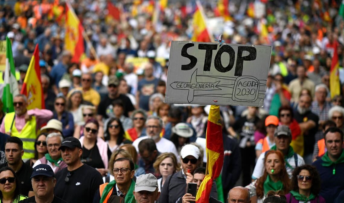 Protest in Spanien gegen Geo Engineering