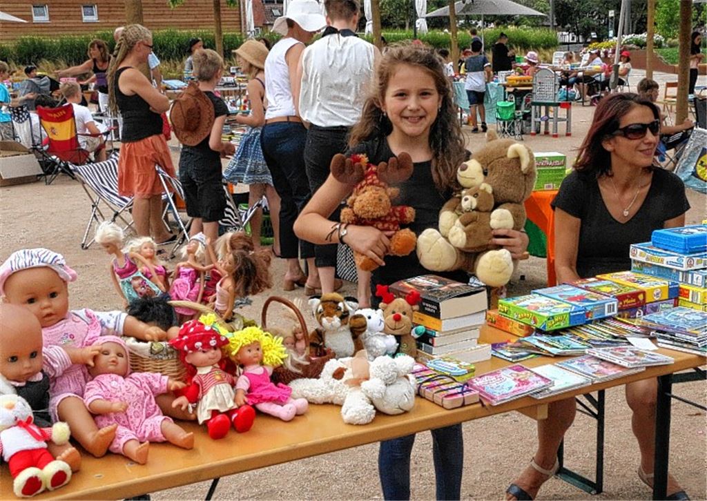 Junge Händler zeigen Verkaufstalent