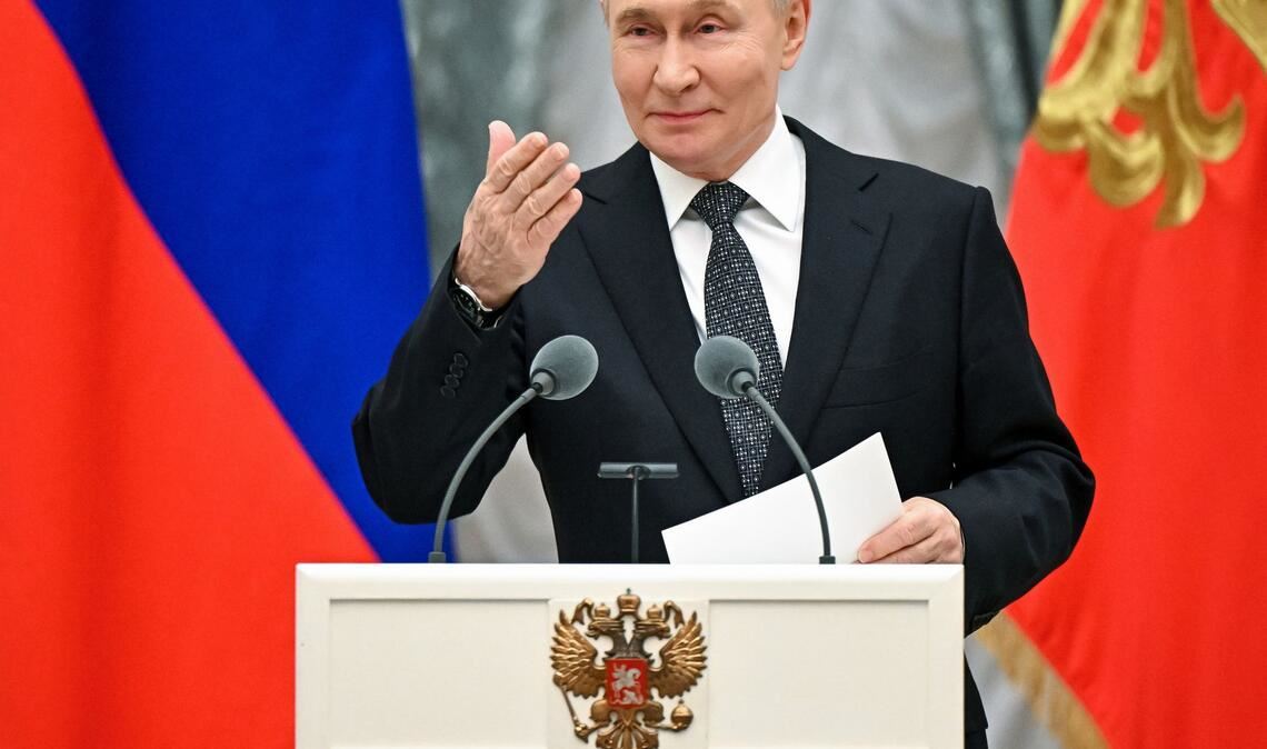 Putin bleibt bei seinen Kriegszielen unbeirrt. (Archivbild)