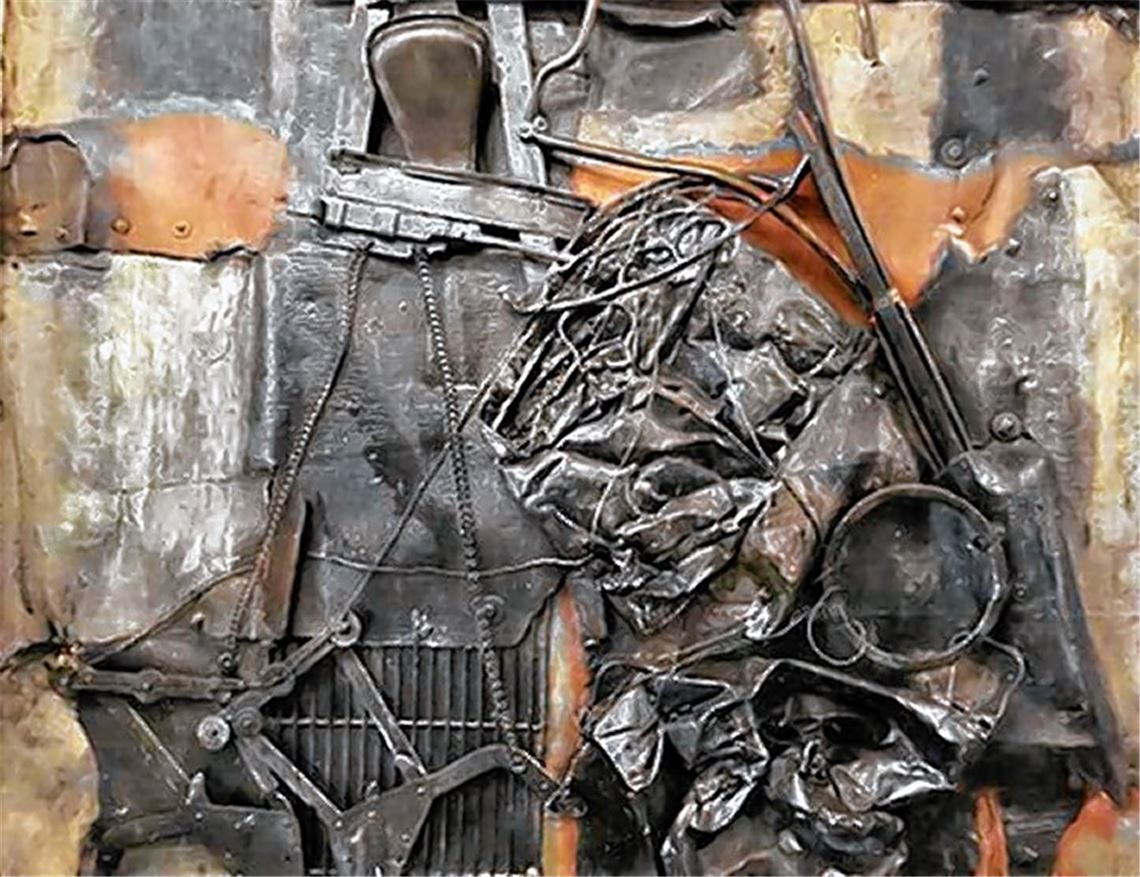 Rainer Herbst schafft Kunst aus ungewöhnlichen Materialien.