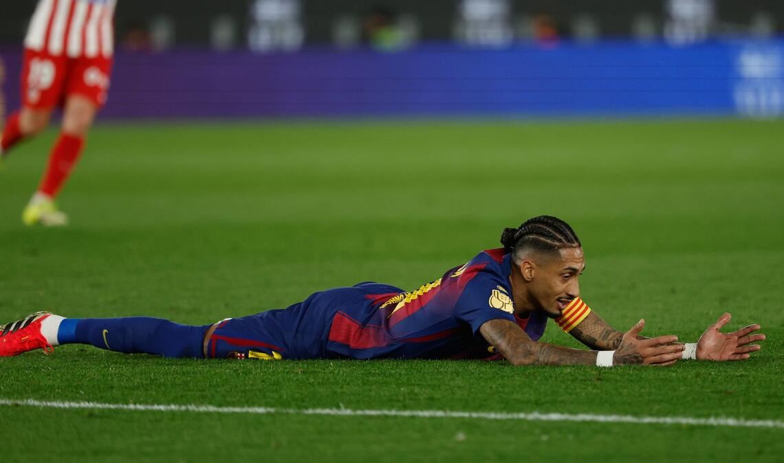 Raphinha und der FC Barcelona sind im Pokal an Atlético Madrid gescheitert.