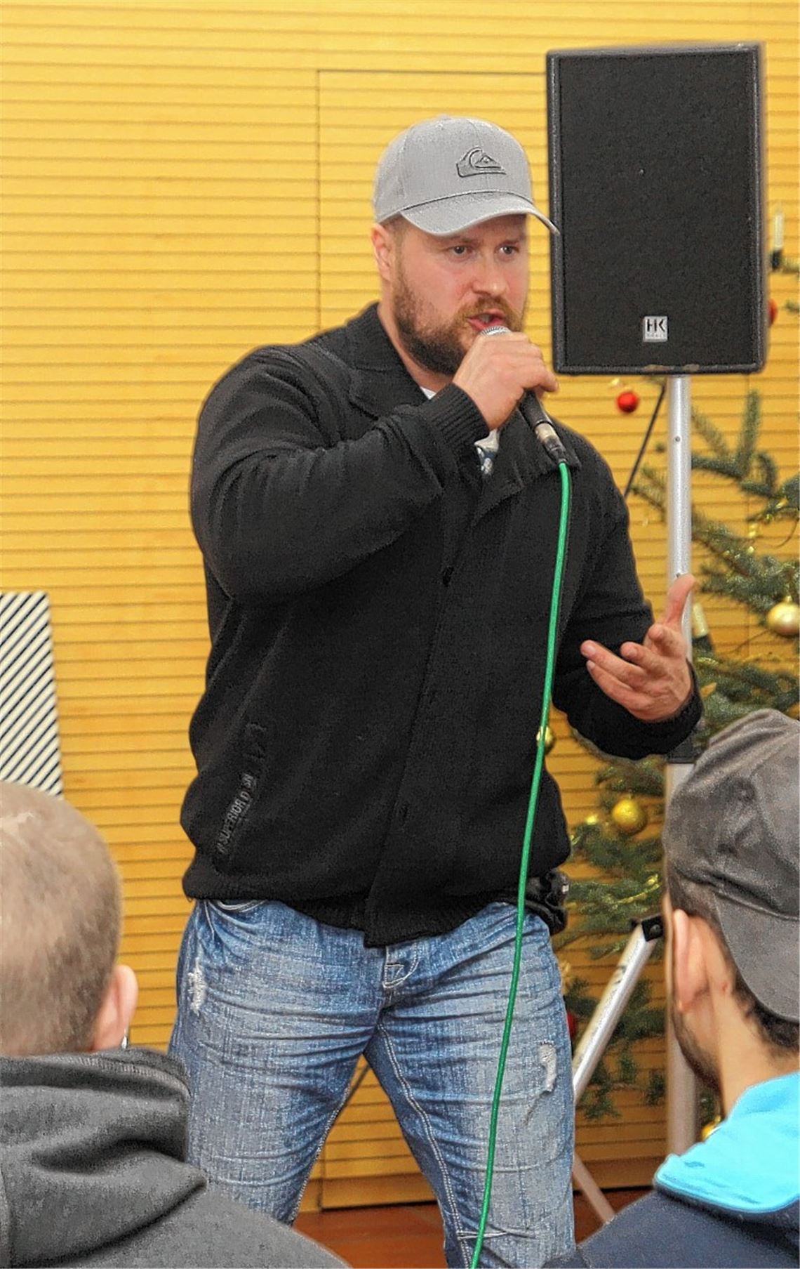 Rapper „Chrizar“ in Aktion. Foto: Sadler